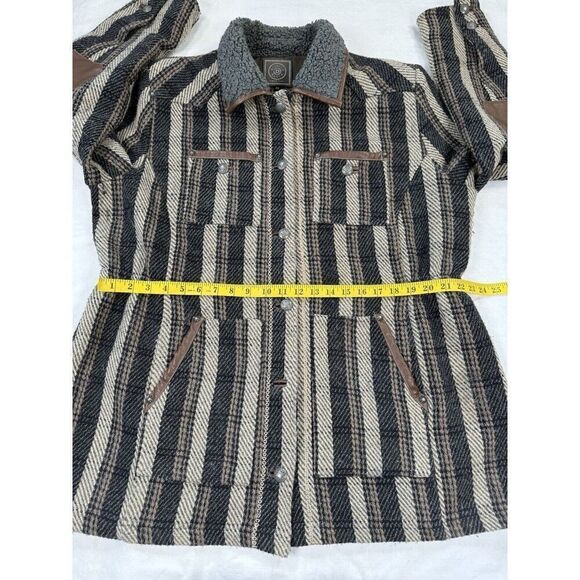 Double D Ranch Wool Western Jacket Judge Roy Bean Tweed Elbow Patches 2X READ - Picture 15 of 16